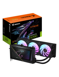 GIGABYTE AORUS GeForce RTX 5090 XTREME WATERFORCE 32G Tarjeta Gráfica - 32 GB GDDR7, 512 bits, PCI-E 5.0, 2655 MHz Frecuencia