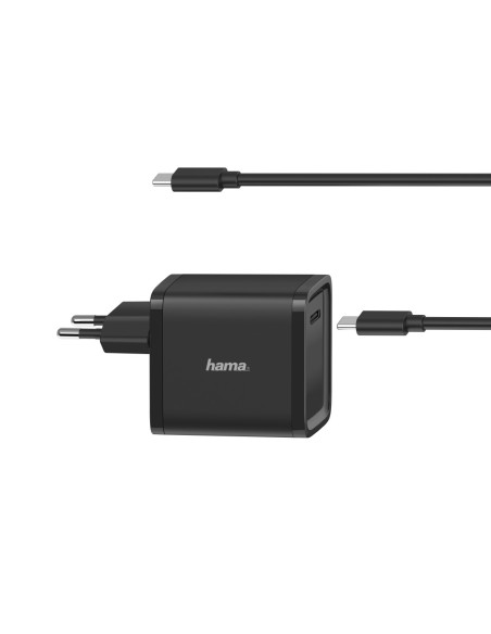 Hama | Cargador universal de portátil USB C de 45W, carga rápida, color negro