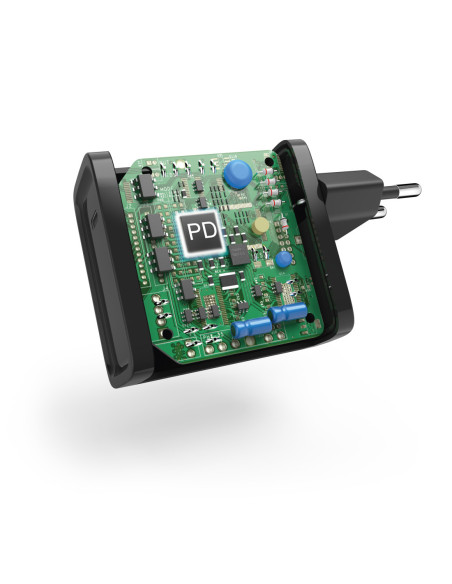 Hama | Cargador universal de portátil USB C de 45W, carga rápida, color negro