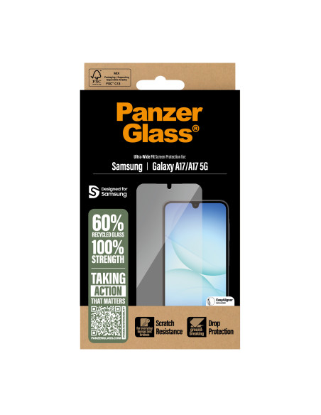 PanzerGlass ® Screen Protector Samsung Galaxy A17 | A17 5G | Ultra-Wide Fit w. EasyAligner Protector de pantalla 1 pieza(s)