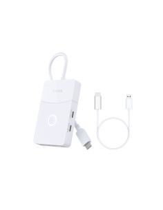 D-Link DUP-501 hub de interfaz USB 3.2 Gen 1 (3.1 Gen 1) Type-C 5000 Mbit s Blanco