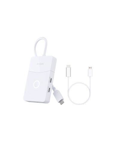 D-Link DUP-501 hub de interfaz USB 3.2 Gen 1 (3.1 Gen 1) Type-C 5000 Mbit s Blanco