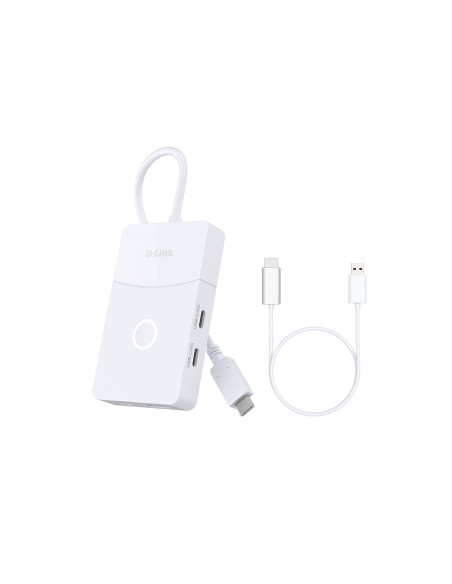 D-Link DUP-501 hub de interfaz USB 3.2 Gen 1 (3.1 Gen 1) Type-C 5000 Mbit s Blanco
