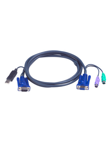 ATEN 2L5503UP cable para video, teclado y ratón (kvm) Negro 3 m