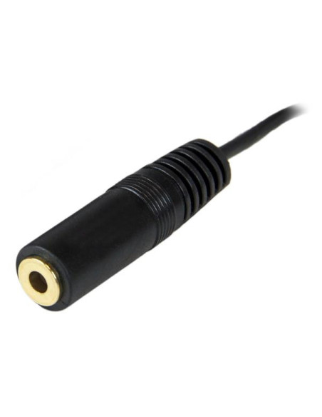 StarTech.com Cable de 3,6m Alargador Extensor de Audio Mini Jack 3,5mm Chapado en Oro para Auriculares - Macho a Hembra