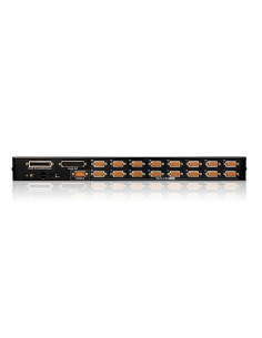 ATEN Switch KVM VGA PS 2-USB de 16 puertos con puerto para conexión en cadena y periféricos USB 2