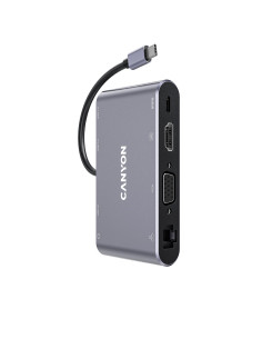 Canyon Hub DS-14 8en1 4k USB-C Gris oscuro