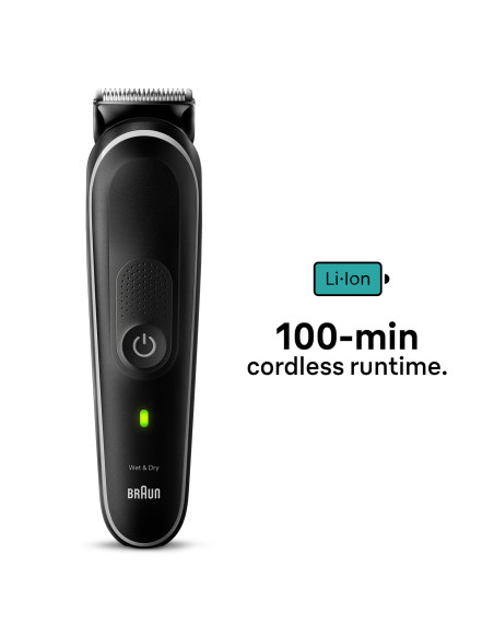 Braun MGK5440 cortadora de pelo y maquinilla Negro 18 Ión de litio