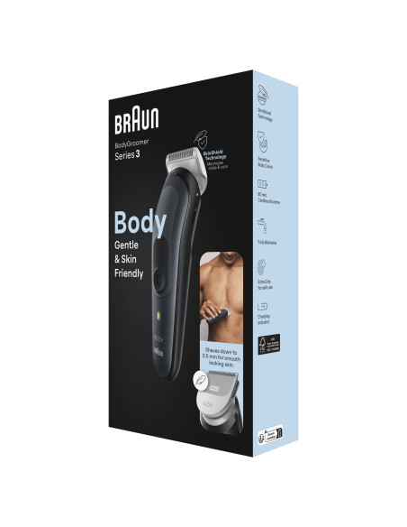 Braun BodyGroomer 3 BG3340 Negro, Gris