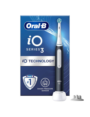 Oral-B iO 3 Matte Adulto Cepillo dental vibratorio Negro, Blanco