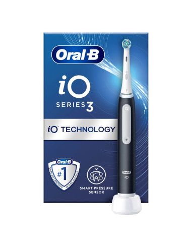 Oral-B iO 3 Matte Adulto Cepillo dental vibratorio Negro, Blanco