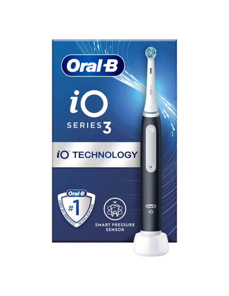 Oral-B iO 3 Matte Adulto Cepillo dental vibratorio Negro, Blanco