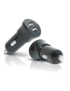 Mobilis Car Charger 2 USB Universal Negro Encendedor de cigarrillos Auto