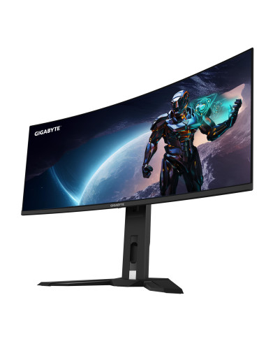 GIGABYTE Monitor de juegos curvo OLED WQHD MO34WQC2 de 34" - 3440 x 1440, 240Hz, 0.03ms, KVM, 250 cd m², FreeSync Premium Pro,