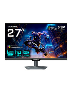 GIGABYTE M27UP Monitor de juego 27” 4K UHD - Modo dual (4K 160Hz o FHD 320Hz), 3840 x 2160, 1ms, 350 cd m², FreeSync Premium,