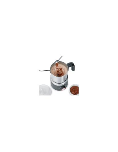 Severin 3588 espumador o calentador de leche Handheld electric milk frother Negro, Plata