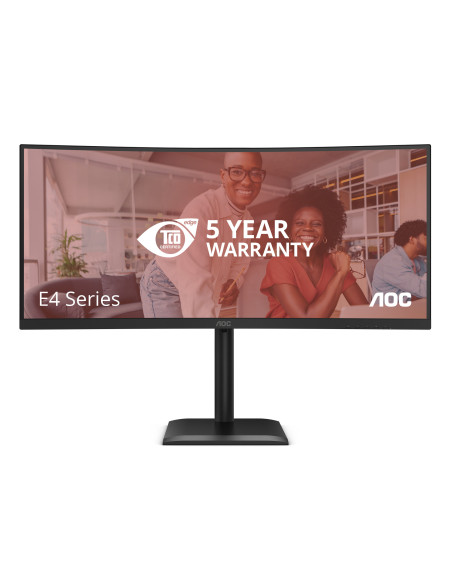 AOC E4 CU34E4CV pantalla para PC 86,4 cm (34") 3440 x 1440 Pixeles UltraWide Quad HD LCD Negro