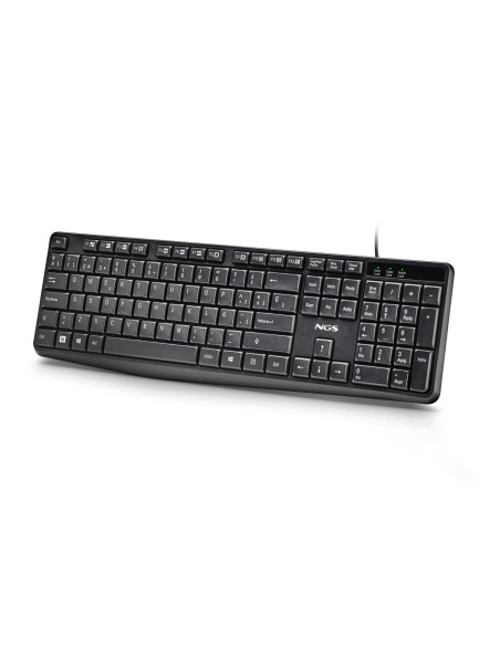 NGS FUNKY V4 (QUERTY, ES) teclado Hogar   Oficina USB QWERTY Español Negro