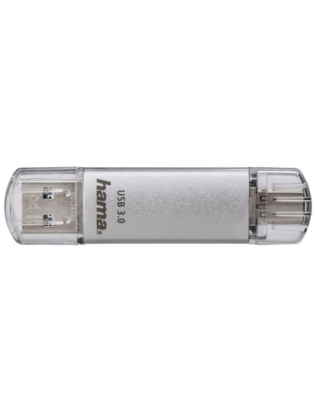 Hama C-Laeta unidad flash USB 64 GB USB Type-A   USB Type-C 3.2 Gen 1 (3.1 Gen 1) Plata