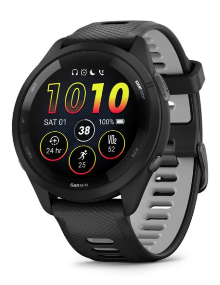 Garmin Forerunner 265 3,3 cm (1.3") AMOLED 46 mm Digital 416 x 416 Pixeles Pantalla táctil Negro Wifi GPS (satélite)