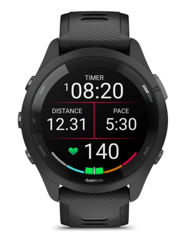 Garmin Forerunner 265 3,3 cm (1.3") AMOLED 46 mm Digital 416 x 416 Pixeles Pantalla táctil Negro Wifi GPS (satélite)