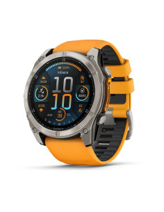 Garmin Fenix 8 3,56 cm (1.4") AMOLED 51 mm Digital 454 x 454 Pixeles Pantalla táctil Titanio Wifi GPS (satélite)