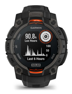 Garmin Instinct 3 Solar 2,29 cm (0.9") MIP 45 mm Digital 176 x 176 Pixeles Pantalla táctil Negro GPS (satélite)