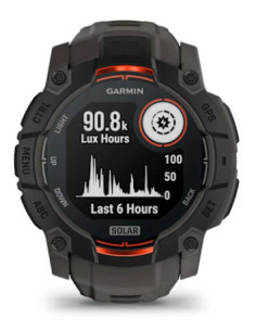 Garmin Instinct 3 Solar 3,3 cm (1.3") MIP 50 mm Digital 176 x 176 Pixeles Pantalla táctil Negro GPS (satélite) 2
