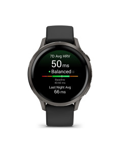 Garmin Venu 4 3,05 cm (1.2") AMOLED 41 mm Digital 390 x 390 Pixeles Pantalla táctil Negro Wifi GPS (satélite) 2