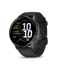 Garmin Venu 4 3,56 cm (1.4") AMOLED 45 mm Digital 454 x 454 Pixeles Pantalla táctil Negro Wifi GPS (satélite)