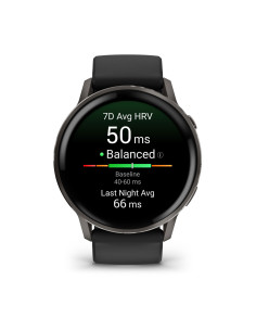 Garmin Venu 4 3,56 cm (1.4") AMOLED 45 mm Digital 454 x 454 Pixeles Pantalla táctil Negro Wifi GPS (satélite) 2