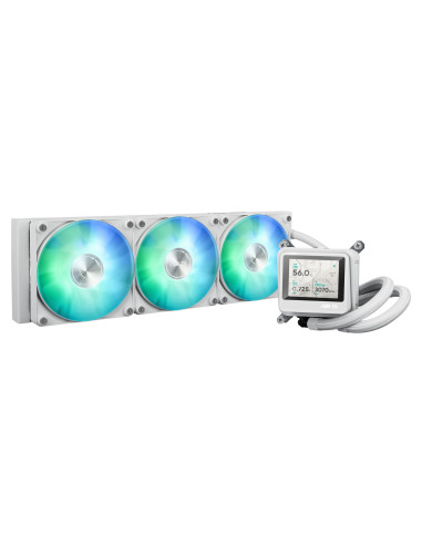 ASUS MAX Gaming LC 360 ARGB LCD White Edition Procesador Sistema de refrigeración líquida todo en uno 12 cm Blanco