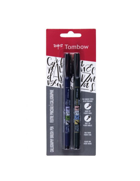 Tombow WS-BHS-2P pluma fuente Negro 2 pieza(s)