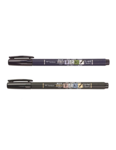 Tombow WS-BHS-2P pluma fuente Negro 2 pieza(s)