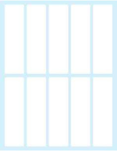 Tico E-7521 etiqueta autoadhesiva Rectángulo Permanente Blanco 100 pieza(s)