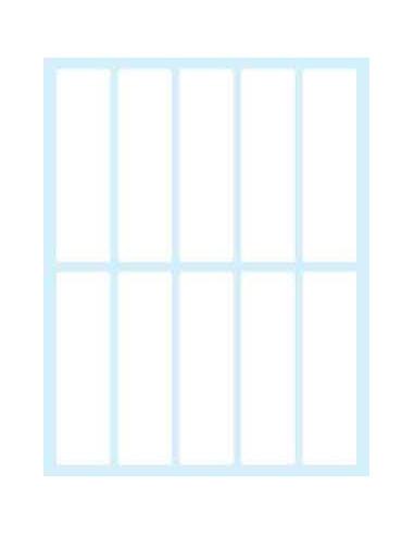 Tico E-7521 etiqueta autoadhesiva Rectángulo Permanente Blanco 100 pieza(s)