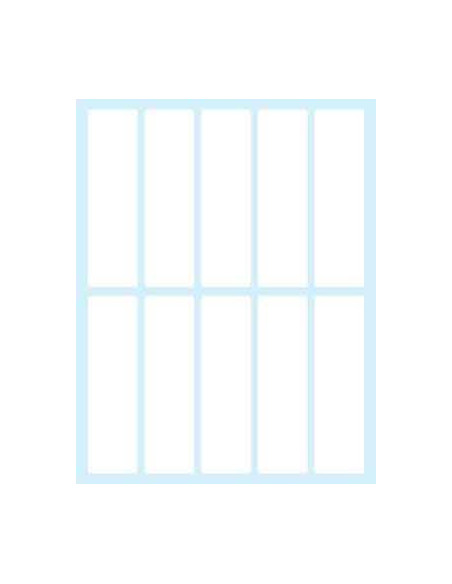 Tico E-7521 etiqueta autoadhesiva Rectángulo Permanente Blanco 100 pieza(s)