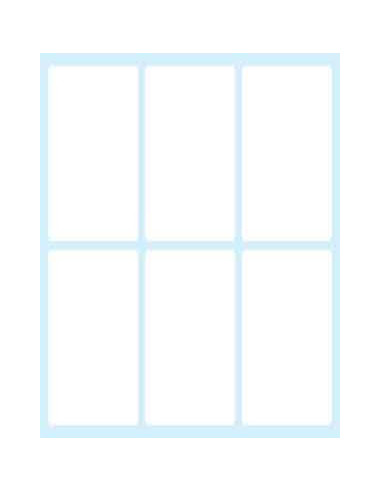 Tico E-7438 etiqueta autoadhesiva Rectángulo Permanente Blanco 60 pieza(s)