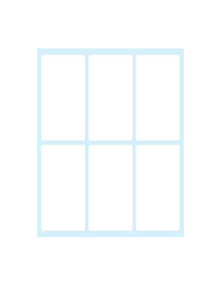 Tico E-7438 etiqueta autoadhesiva Rectángulo Permanente Blanco 60 pieza(s)