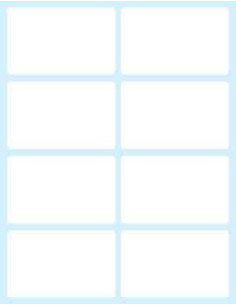 Tico E-5836 etiqueta autoadhesiva Rectángulo Permanente Blanco 80 pieza(s)