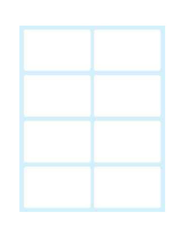 Tico E-5836 etiqueta autoadhesiva Rectángulo Permanente Blanco 80 pieza(s)