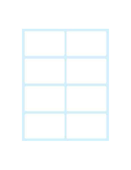 Tico E-5836 etiqueta autoadhesiva Rectángulo Permanente Blanco 80 pieza(s)