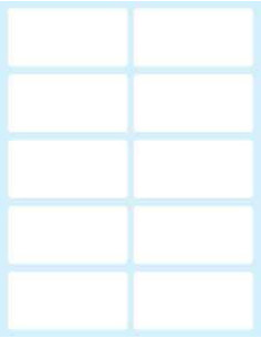 Tico E-5828 etiqueta autoadhesiva Rectángulo Permanente Blanco 100 pieza(s)