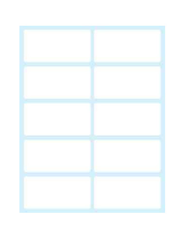 Tico E-5828 etiqueta autoadhesiva Rectángulo Permanente Blanco 100 pieza(s)