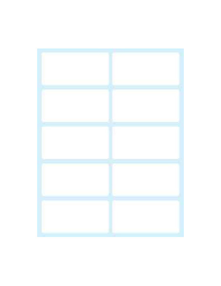 Tico E-5828 etiqueta autoadhesiva Rectángulo Permanente Blanco 100 pieza(s)