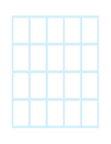 Tico E-3622 etiqueta autoadhesiva Rectángulo Permanente Blanco 200 pieza(s)