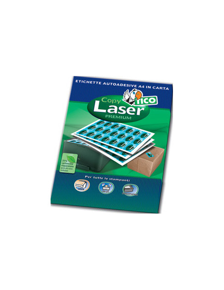 Tico Copy laser premium etiqueta autoadhesiva Blanco 1600 pieza(s)