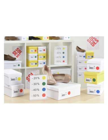 Avery PSA15J etiqueta autoadhesiva Alrededor Permanente Amarillo 168 pieza(s)