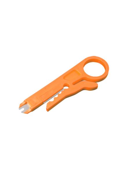 PERFORADORA CABLE EWENT / HERRAMIENTAS DE CONEXION Y CORTE PRESION PARA CONECTORES HEMBRA RJ45 / RJ11 / PANELES Y ROSETAS / WPC-