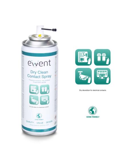 Ewent EW5614 kit de limpieza para computadora Pantallas / Plásticos, Universal Espray para limpieza de equipos 200 ml